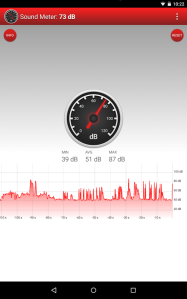 Aplicación Sound meter